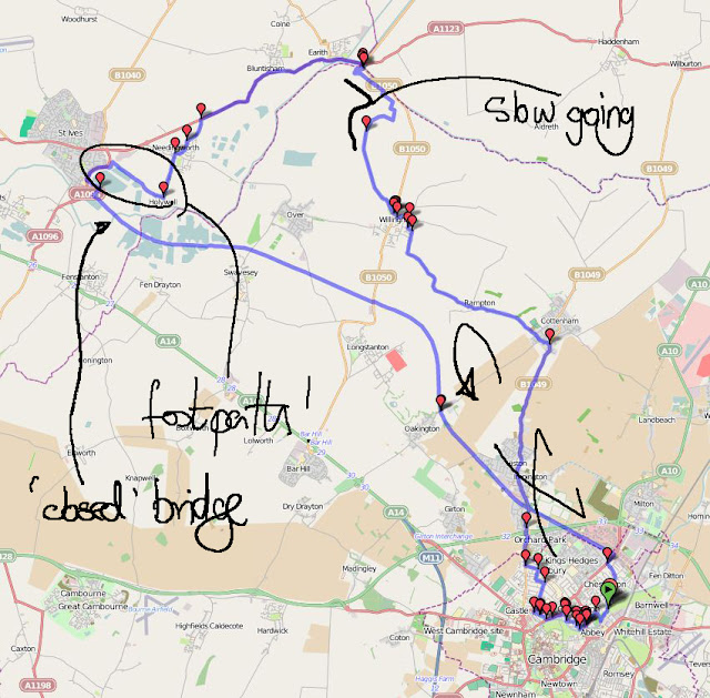 Keep Pushing Those Pedals Exploring a route to St Ives from Cambridge